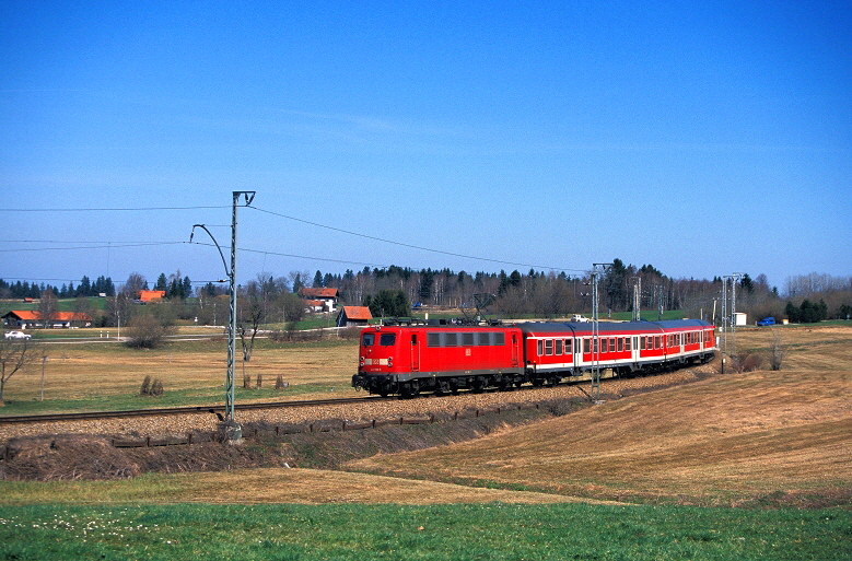 -006 DB 141er zwischen Bad Kohlgrub Kurhaua und Saulgrub 31.03.2002 foto herbert rubarth