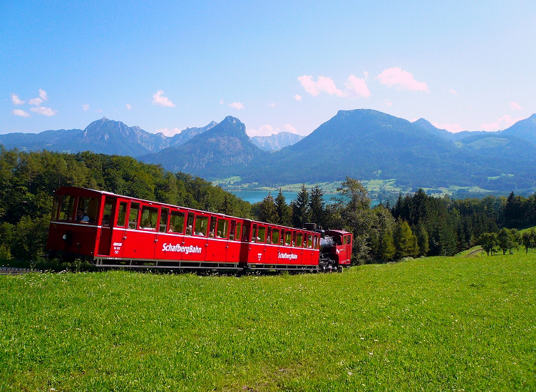 k-002b Schafbergbahn Z 14 nahe der Jausenstation Aschinger 15.08.2009 foto herbert rubarth