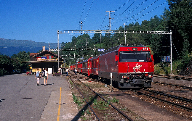 k-009 Albulabahn Ge 4.4 III. Bf. Filisur 29.07.2002 foto herbert rubarth