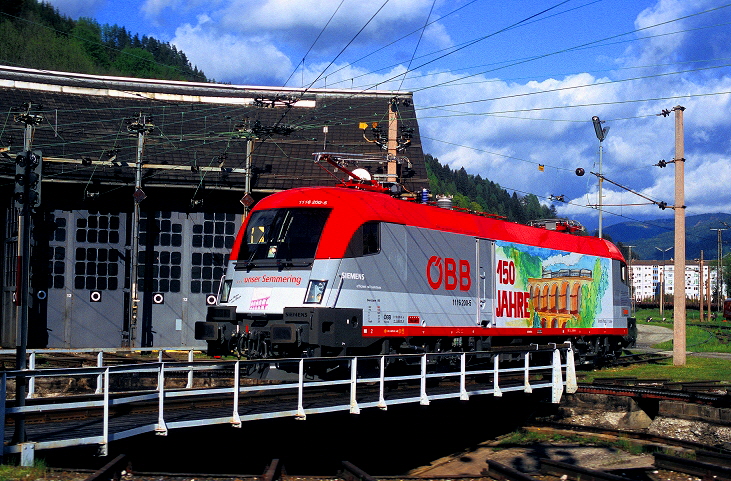 k-SE014 Taurus 1116200 150 Jahre Semmeringbahn 16.05.2004 Zf. Mrzzuschlag foto herbert rubarth