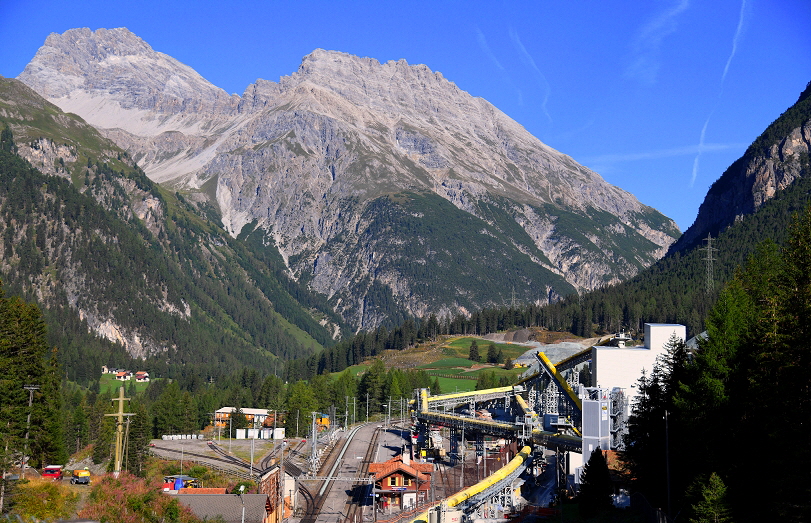 k-1203. Bf. Preda Bauarbeiten Albula Tunnel 21.08.2018 hr