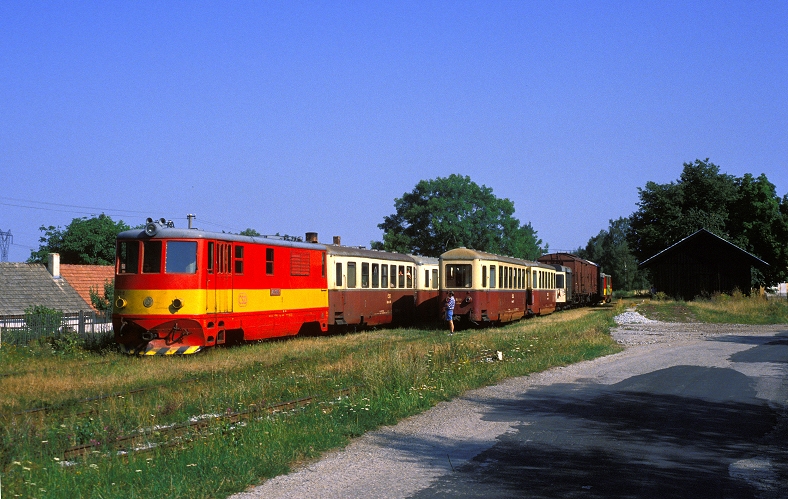 k-100 S�db�hmische Schmalspurb. Bf. Kunzak 02.07.1996 foto herbert rubarth